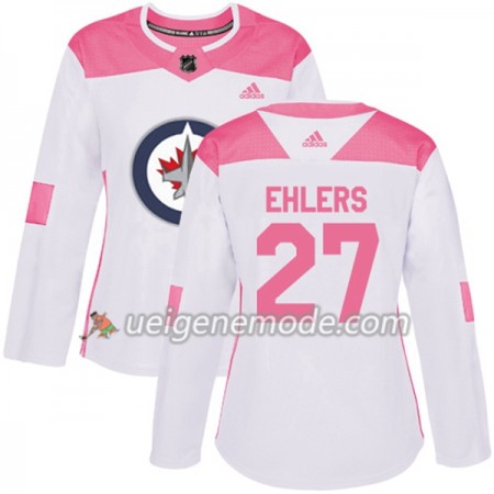 Dame Eishockey Winnipeg Jets Trikot Nikolaj Ehlers 27 Adidas 2017-2018 Weiß Pink Fashion Authentic